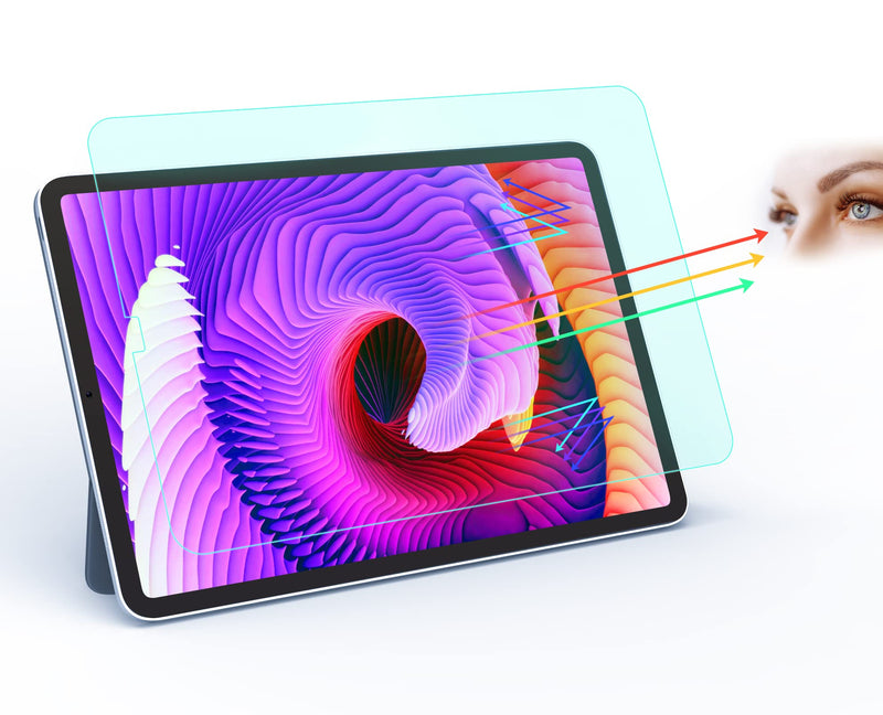 ZOEGAA Anti Blue Light Screen Protector Compatible with iPad Pro 11 (2022&2021&2020&2018)/iPad Air 5th/4th Generation (10.9 Inch), Eye Protection Blue Light Blocking Filter Reduces Digital Eye Strain iPad Air 5th/4th 11 inch Transparent