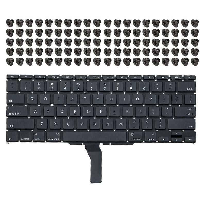 Willhom Replacement Keyboard US + Screws Kit for MacBook Air 11" A1370 A1465 (Mid 2011-Early 2015)