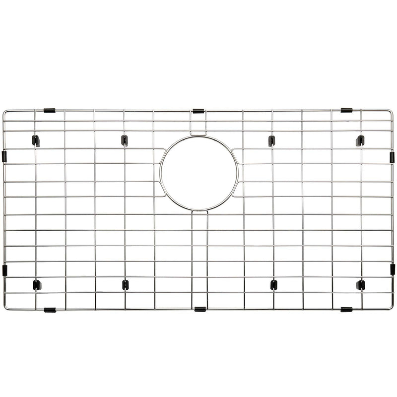 Serene Valley 27-9/16" x 14-9/16" Sink Protector, Rear Drain with Corner Radius 3/16", Sink Grid NLW2815R