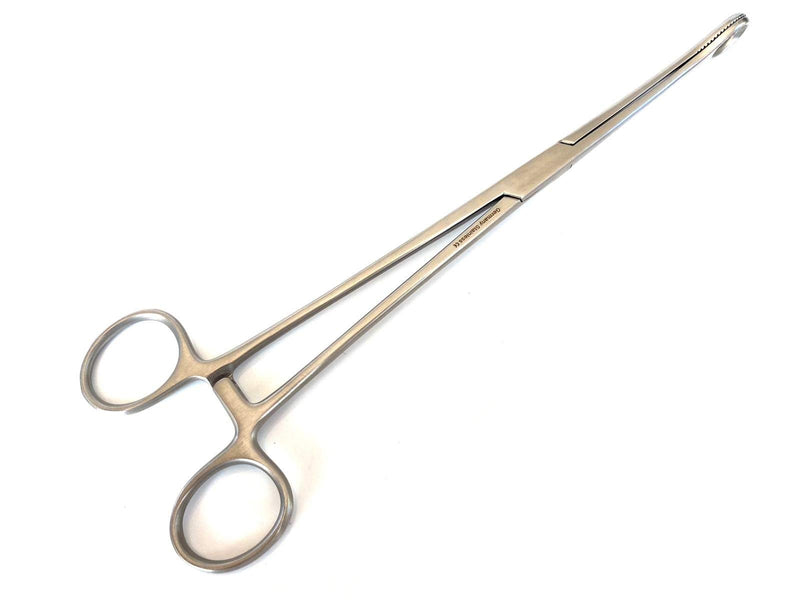 Foerster Sponge Forceps 10" Straight Serrated Surgical Holding Veterinary Instruments