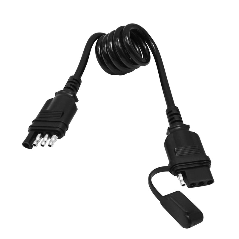 4 Pin Trailer Plug Extender Trailer Wire Extension Harness Quick-Connect Trailer Adapter Extender 4 Way Flat Male and Female Wiring Harness Adapter 28Inch/2.3Feet 4Pin-2.3Ft/28inch