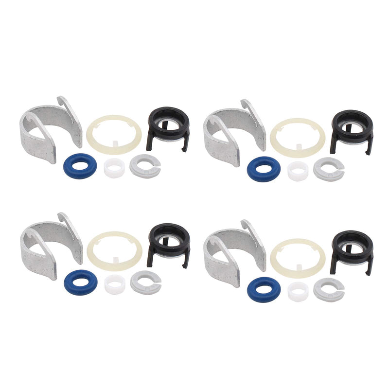 MOTOKU Set of 4 Fuel Injector Seal Repair Kit for A4 A6 Q3 TT Golf Jetta Passat 06J998907