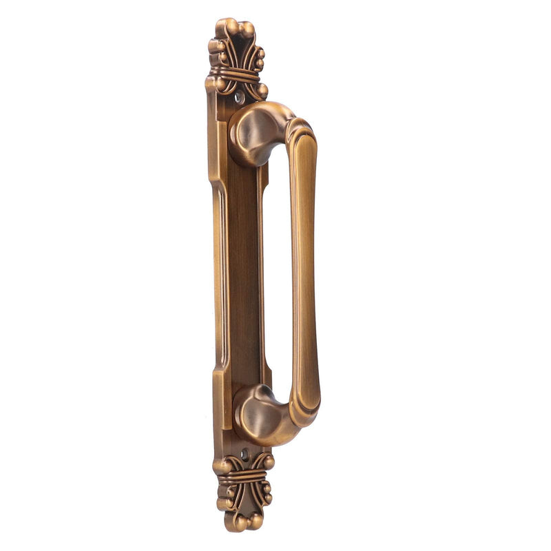 Fdit Zinc Alloy Cabinet Handle, Antique Surface Mount Door Pull 280mm with 195mm Hole Distance European Style Furniture Hardware for Wardrobe Drawer Closet