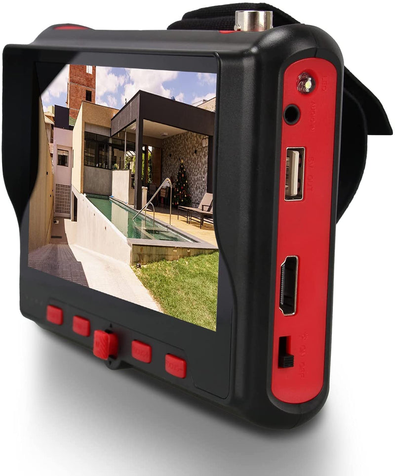 【Upgrade】 Portable Wrist CCTV Tester,5'' LCD Monitor,HDMI in &VGA in,Camera Debugging Helper