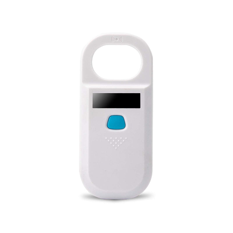 Portable OLED Display RFID ISO11784/11785 134.2Khz/125khz FDX-B Microchip Reader Scanner for Dog/Cat（White） white animal reader-11