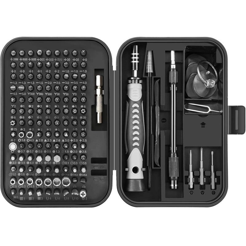 ORIA Precision Screwdriver Set, 130 in 1 Magnetic Screwdriver Kit with 120 Screwdriver Bits(117 PCS 28mm, 3 PCS 35mm), Repair Tool Kit for Smart Phone, Household Appliances Black