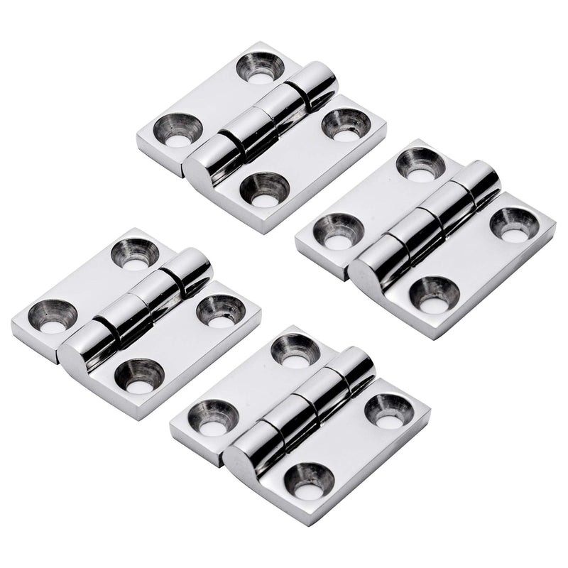Boat Butt Hinges 316 Stainless Steel 1-1/2 Inch ×1-1/2 Inch,Heavy Duty Casting Solid Butt Hinges,Boat Hatch Hinge use for Boat Yacht,Pack of 4,Include Screws