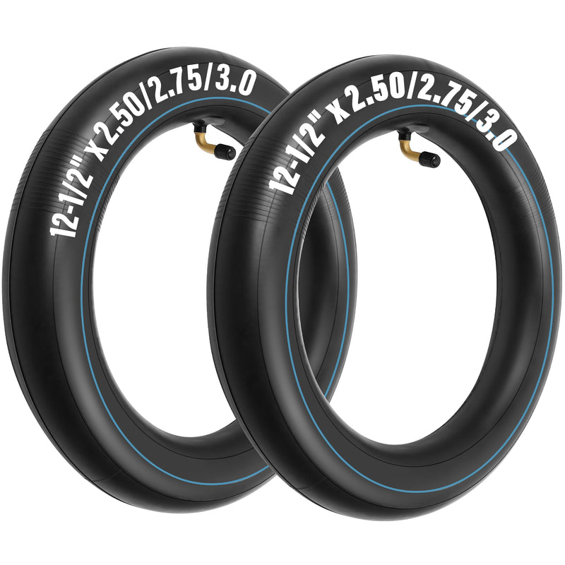 12.5x2.75, 12.5x3.0, 12.5x2.5 Inner Tube for Razor Dirt Rocket MX350 MX400, X-Treme X-560, eZip E-500 E-750 E-900 E-1000 12.5 X 2.75, 2 Pack, Angled Valve