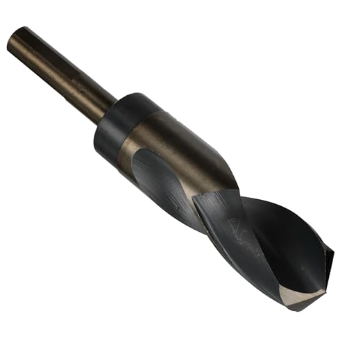 Drill America 1-1/2" Reduced Shank High Speed Steel Black & Gold Contractor Drill Bit with 3-Flat 1/2" Shank, KFD3F Series 1-1/2"