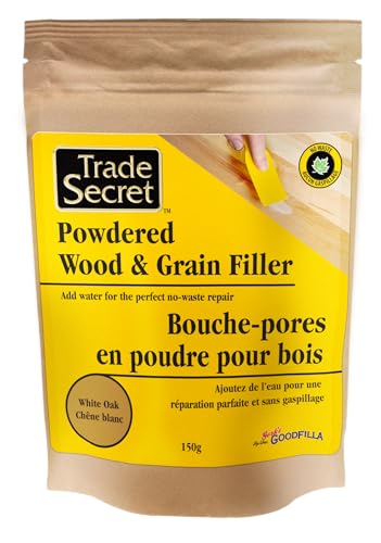 Trade Secret Wood Filler Powder, White Oak Tintable Grain Repair, 150 g
