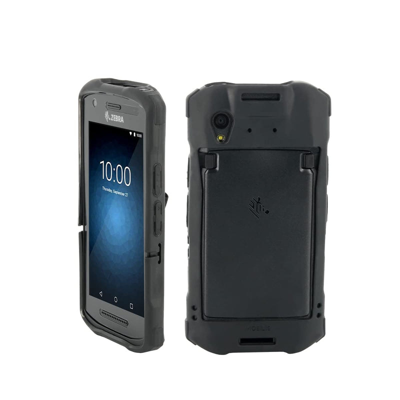 Mobilis Rugged Case for Zebra TC21 TC26, Military Grade Shockproof Protective Cover for TC21/TC26 Mobile Touch Computer, Handheld Barcode Scanner Shell, Made with Recycled Materials, Black Coque Seule