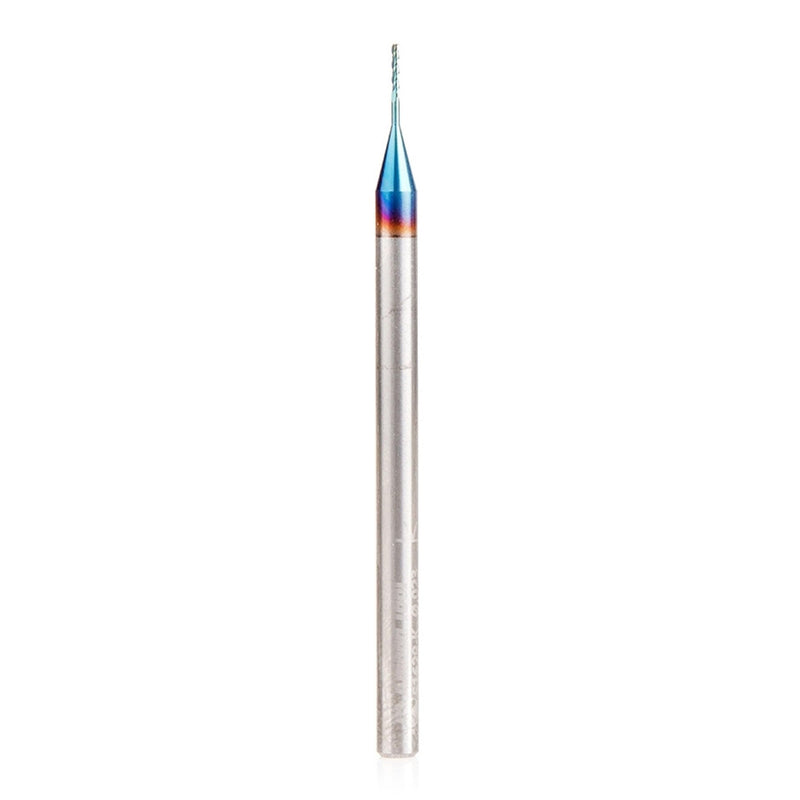 Amana Tool 51629-K SC Spektra Extreme Tool Life Coated Spiral Plunge 0.023 Dia x 1/8 CH x 1/8 SHK 2 Inch Long Up-Cut Router Bit
