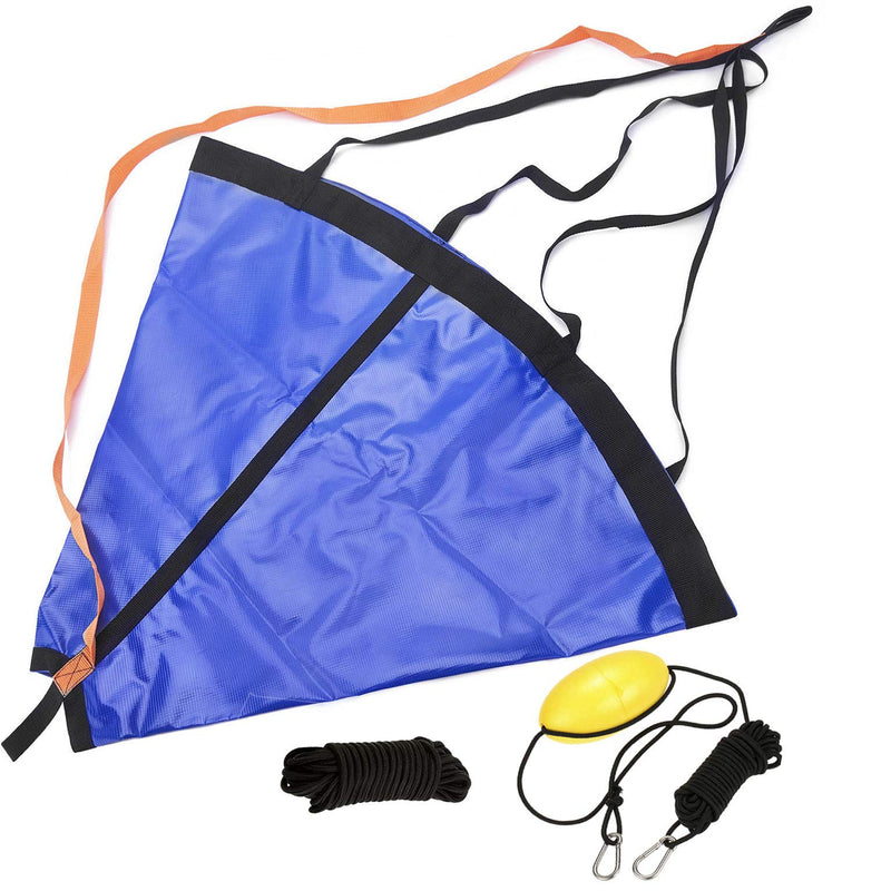 Drift Sock with Dump Line,Harness and Buoy Sea Anchor Kit for Fishing Boat/Kayak/Pontoon 35'' for 16-20ft Boat