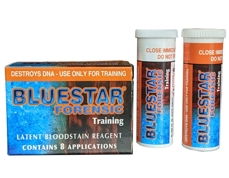 Crime Scene Bluestar Luminol Training Pack (Pack of 8) 8 Pack