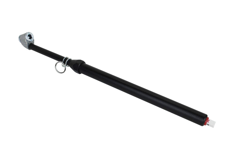 Milton 976BKL Dual Head Angled Chuck Tire Pressure Service Gauge, Non-Slip Grip Matte Black Poly Finish -13” 1-160 PSI For Large Vehicle Tires