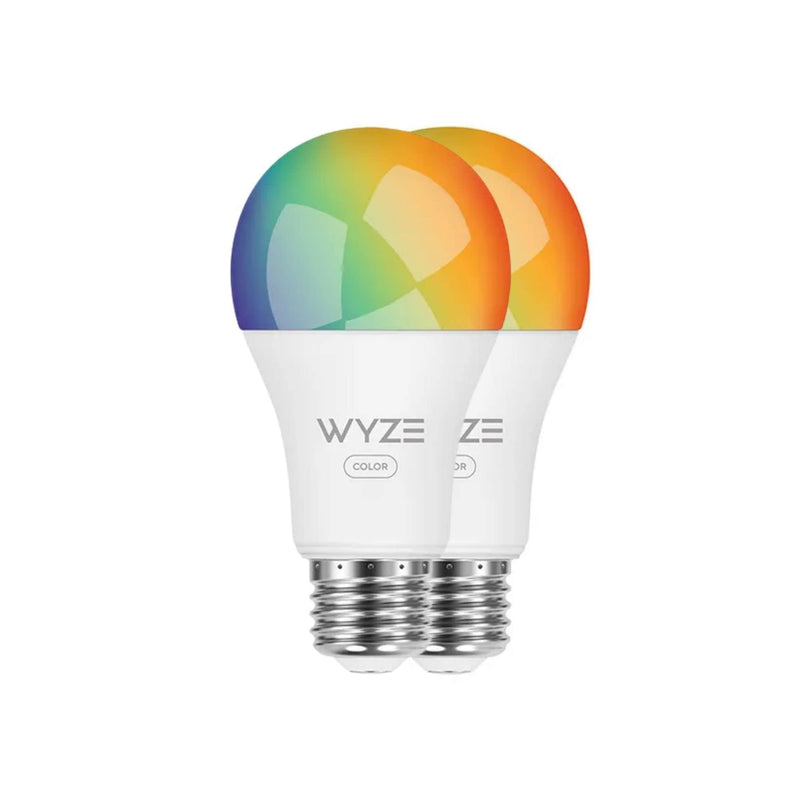 Wyze Bulb Color, 1100 Lumen WiFi RGB and Tunable White A19 Smart Bulb, Works with Alexa and Google Assistant, Two-Pack 2 Pack