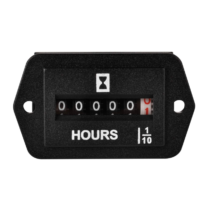 DC6V-80V Mechanical Hour Meter Hourmeter for Gasoline Diesel Engine Generator Boat Motorcross Motor Truck Tractor Lawn Mower Snowmobile Compressor