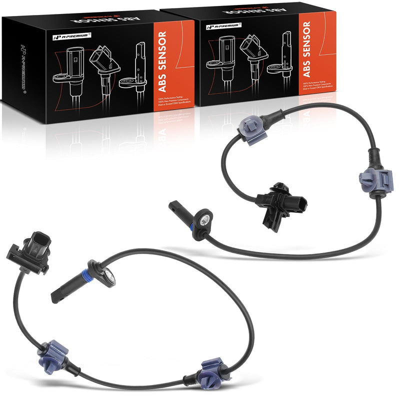 A-Premium 2PC Set Rear ABS Wheel Speed Sensor for Honda CR-V CRV 2007 2008 2009 2010 2011 [Sport Utility, Built in USA] Rear Driver & Passenger Side, Replace# 57470SXS003, 57475SXS003