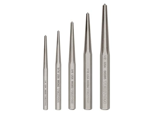 TEKTON Center Punch Set, 5-Piece | PNC95002 5-Piece (1/4-1/2 in.)