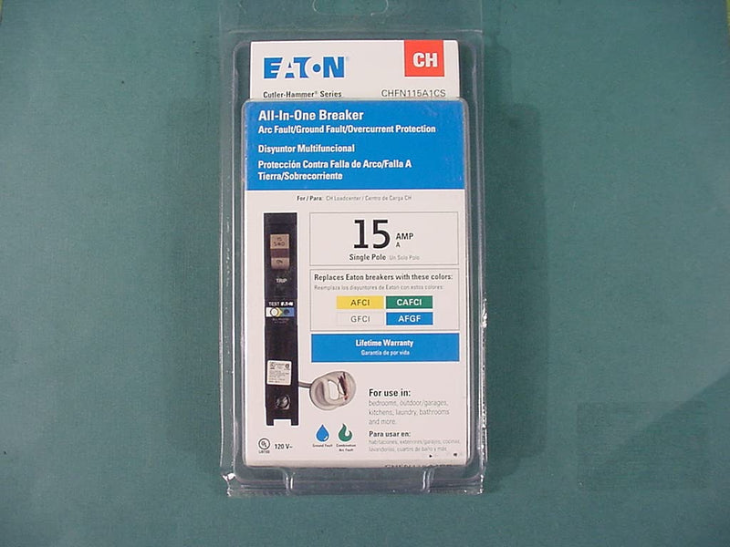 All-In-one Breaker 15 Amp single pole CHFN115A1CS