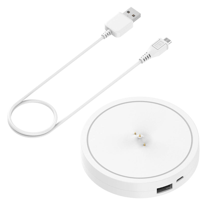 Power Up Charging Dock for Ultimate Ears UE Boom 3/Megaboom 3, Charger Dock Cradle Mount Stand Base Station with Extra 5V/1A USB Port, Included 3.3ft USB Cable (White) White