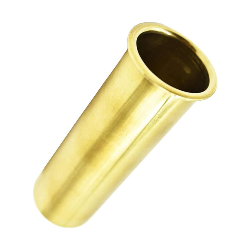 MARINE CITY Brass Drain Tube Corrosion Resistant Easy Functional and Smooth Design for Boat Water Marine Transom Motor Well Live Well Bait Well 3-7/8 x 1-1/4 Inches