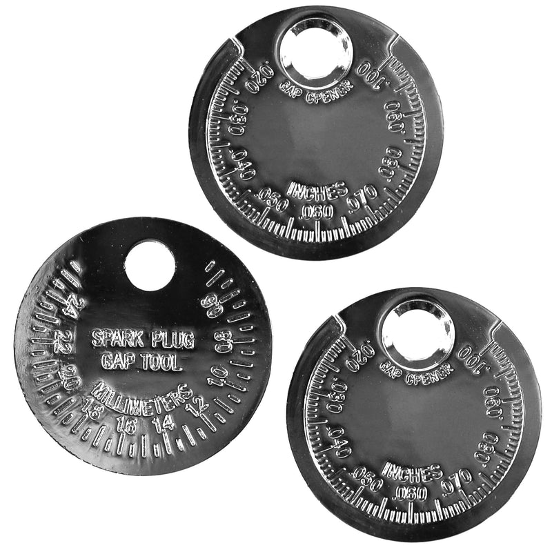 3-Pack Spark Plug Gap Gauge Tool Engine Mechanic