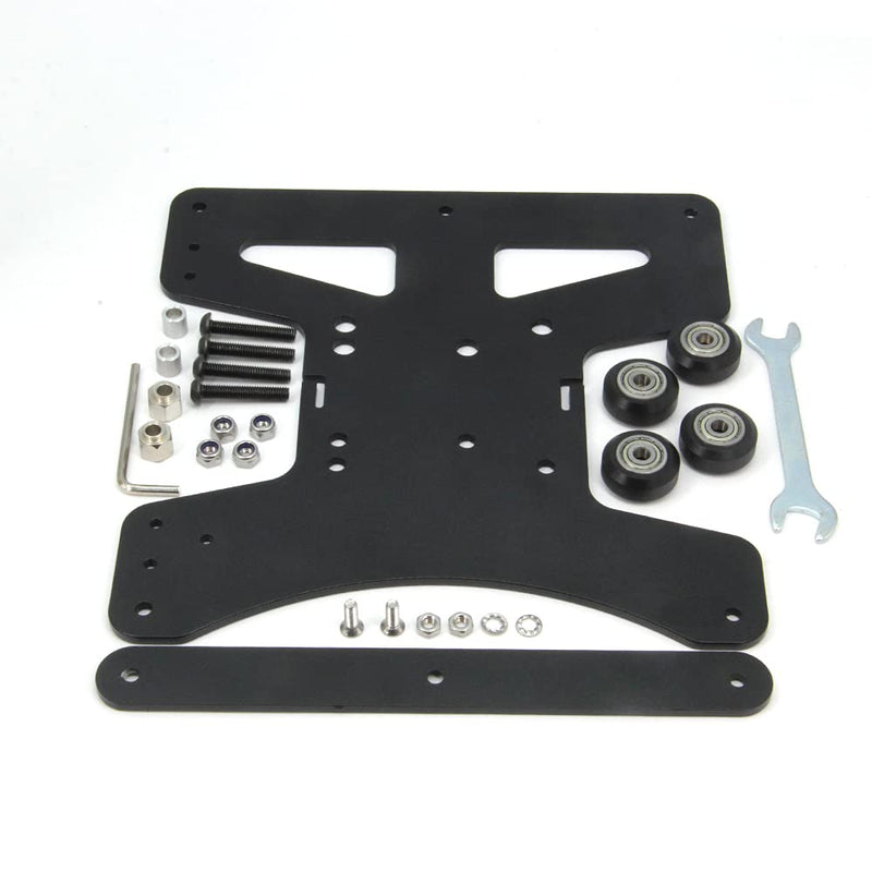 Upgrade Modular Y Carriage Plate Kit 190mmx190mmx3.5mm/7.5x7.5x0.14inch for 2040 V-Groove Aluminum Profile for Ender 3/Ender 3 PRO 3D Printers (190x190x3.5mm) 190x190x3.5mm