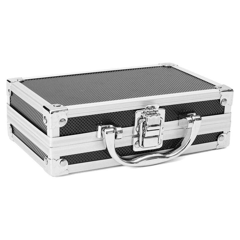 Aluminum Carrying Case - Mini Aluminum Foam Briefcase ToolBox - Portable Tool Case (180 * 110 * 55mm) 180*110*55mm