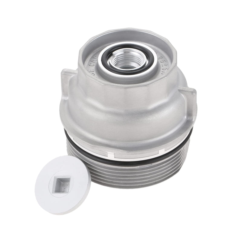 Oil Filter Housing Cap Assembly 15620-31060 Compatible with Toyota Camry Tundra RAV4 4Runner Tacoma Highlander Sienna Venza Avalon Fj Cruiser Oil Filter Housing Cover Replace 15643-31050
