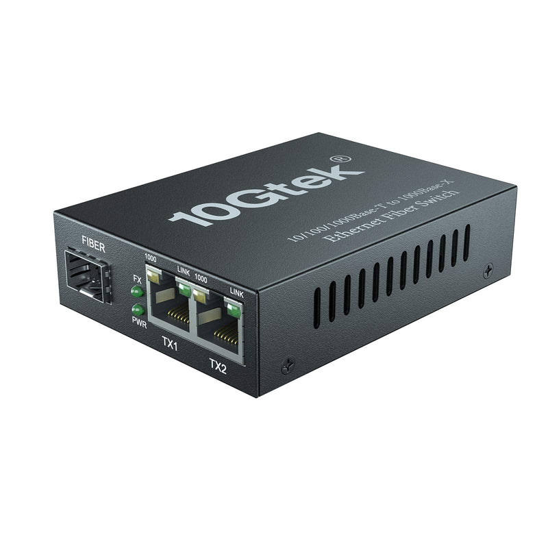 3-Port Gigabit Ethernet Switch, with 1 SFP Slots (1000M), Unmanaged, Without Transceiver 3 Port | 1x SFP slot
