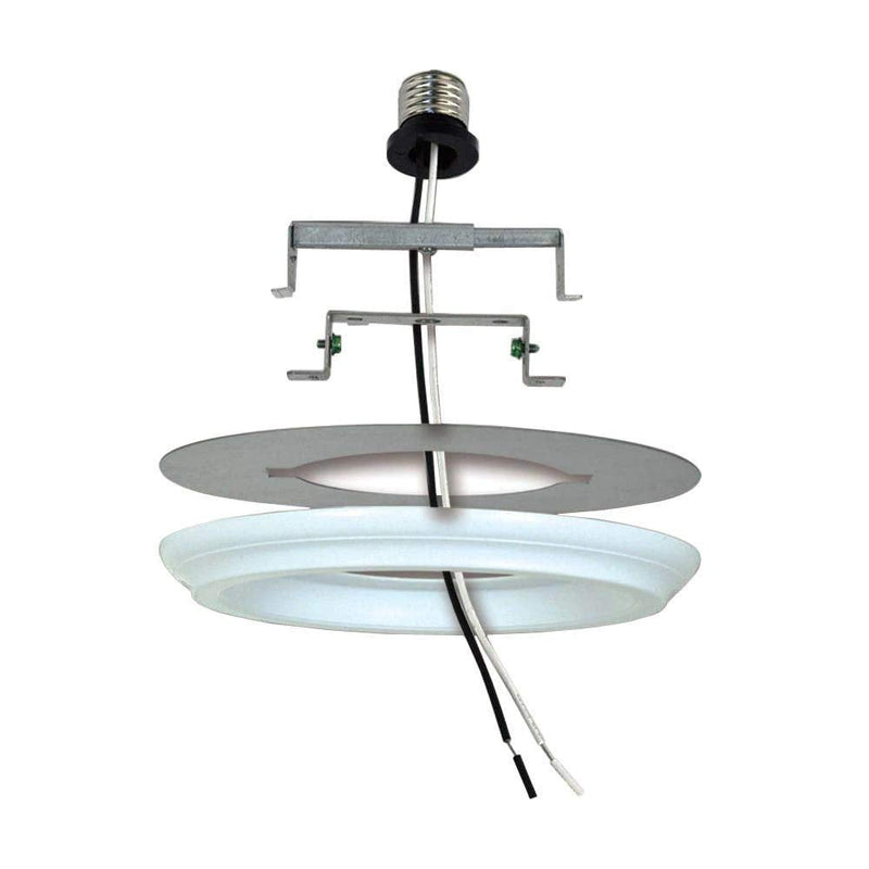 Ciata Lighting Recessed Can Light Conversion Kit to Pendant, Instant Light Conversion Kit for Light Fixtures in White Finish – 1 Pack