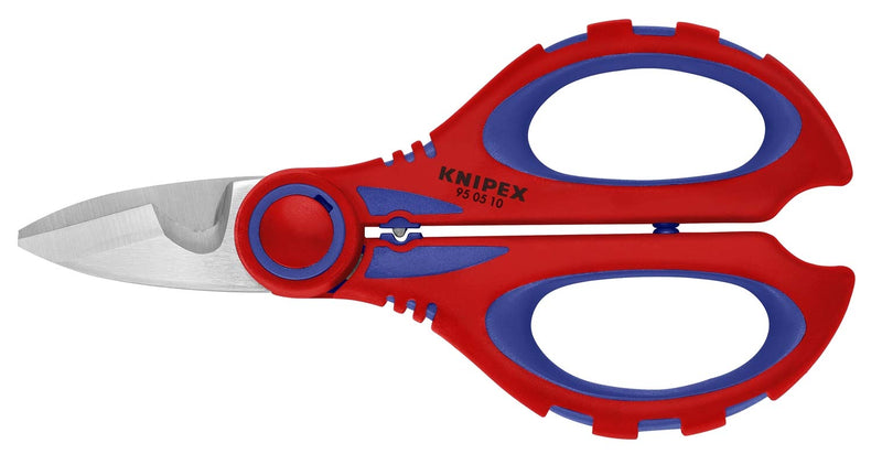 KNIPEX Tools 95 05 10 SBA Electricians' Shears with Crimp Area for Ferrules, 6.25-Inch | bike-repair-tools