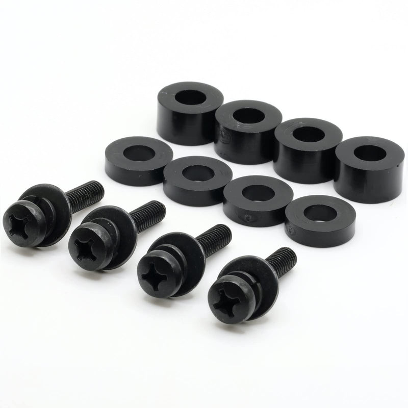 ReplacementScrews M6 30mm TV Wall Mount Screws - Universal Metric M6 Mounting Hardware Kit - Includes Washers and Spacers for M6 12mm to M6 30mm Installations. VESA Compatible - Any TV Brand.