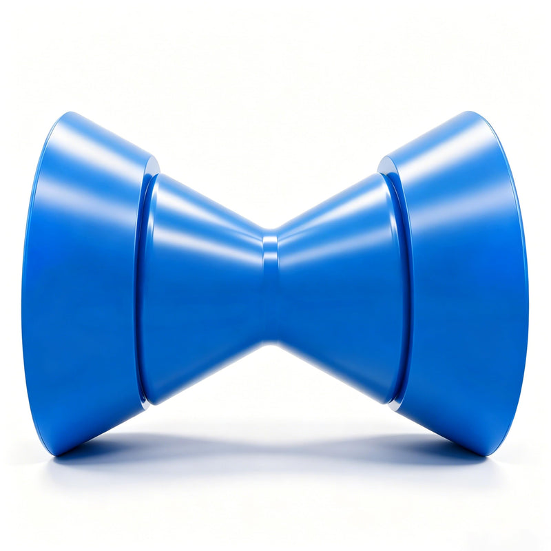 3 Inch 4 Inch Boat Trailer Roller Bow Stop with 1/2" Shaft Bow Stop for Boat Trailers Blue Bow Rubber Roller 3 Inch