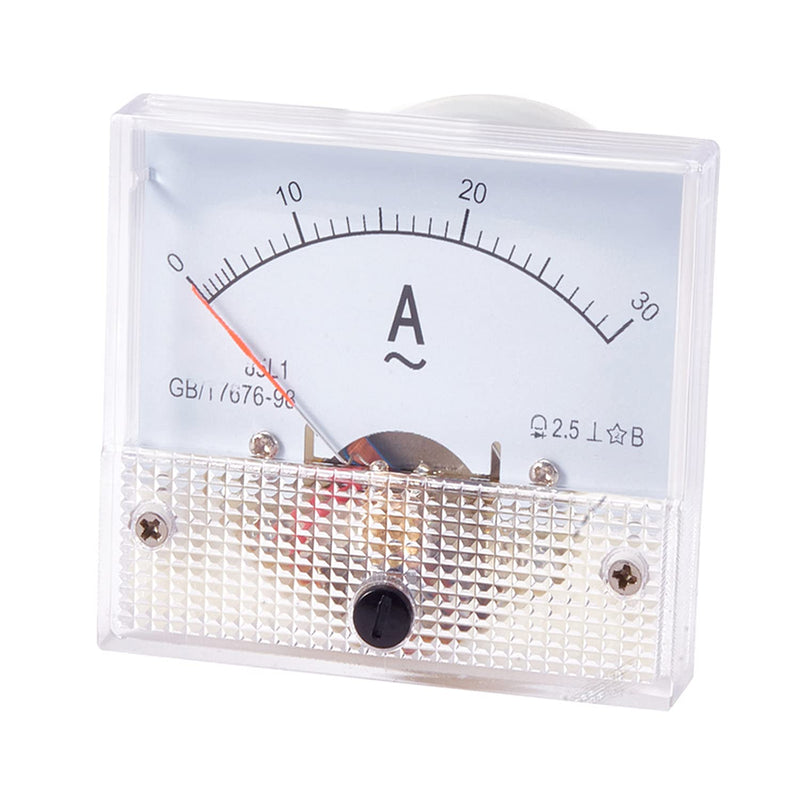 Heyiarbeit AC 0-30A Analog Current Panel 85L1 Amp Ammeter Gauge Meter 2.5 Accuracy for Auto Circuit Measurement Tester 1Pcs 30A