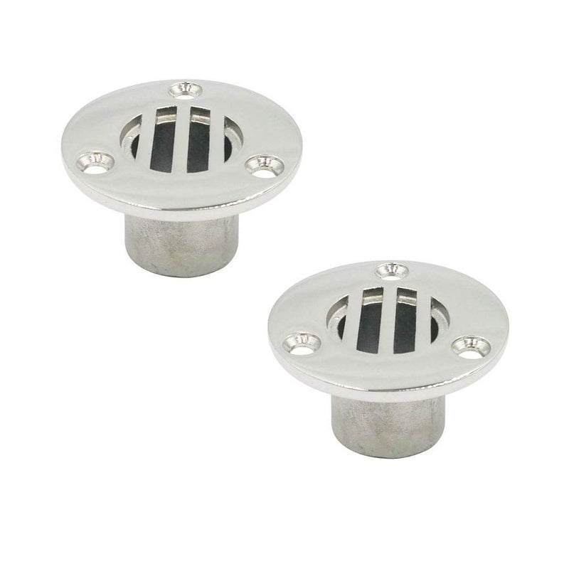 1" Marine Grade 316 Stainless Steel Boat Floor Deck Drain for Boat Yacht Deck Drain Hardware Replacement