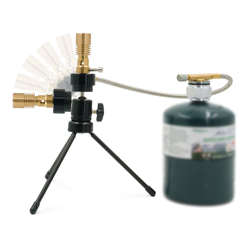 Universal Propane Bunsen Burner | Adjustable Height, Adjustable Flame, Universal Head, Propane