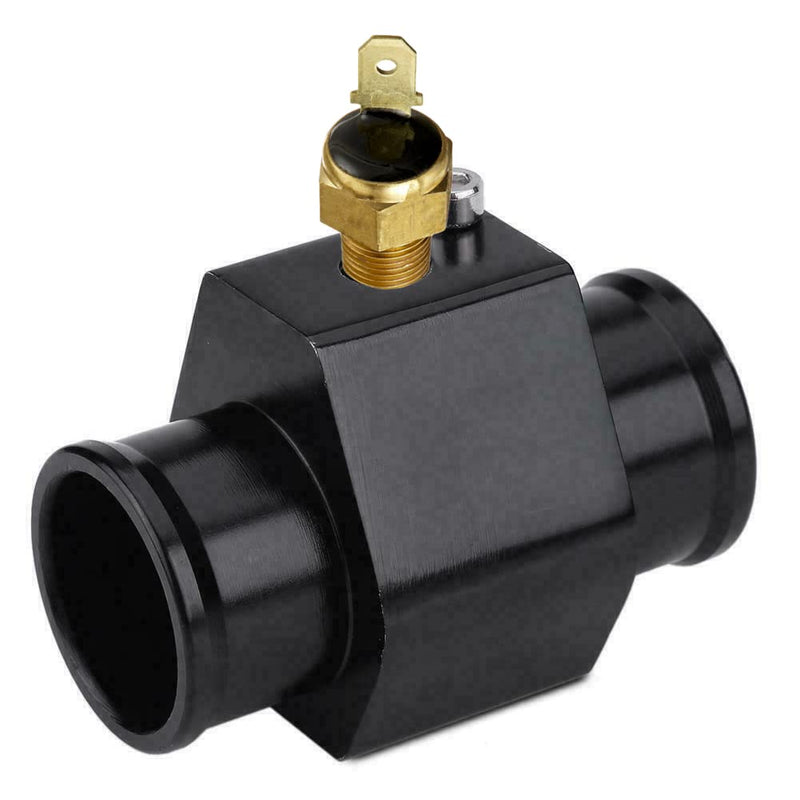 Automotive Engine Radiator in-Line Hose Fitting Adapter Water Temperature Thermostat Sensor Electric Fan Switch Kit (38mm, 180'F On - 165'F Off) 38mm