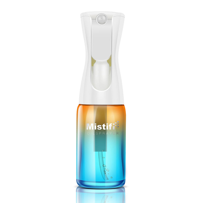 Mistifi Glass Oil Sprayer/Mister 5.1 fl oz (150ml), For Cooking Oil, Olive Oil, Soy Sauce, Vinegar, Non-Aerosol Refillable Dispenser, Spray Bottle (FS635 NiceSunset)