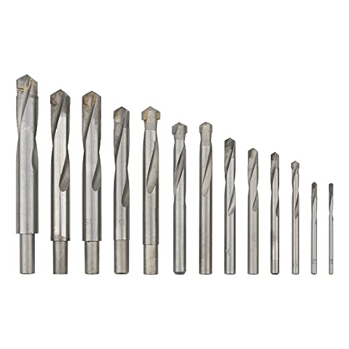 13 pcs Tungsten Steel Cemented Carbide Twist Drill Bits