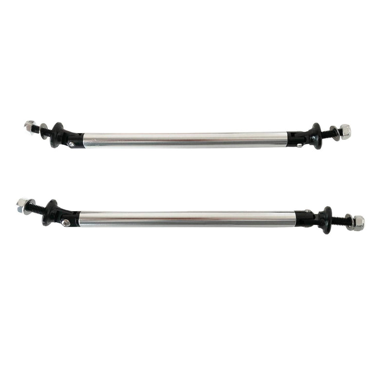 Splitter Rods,150mm Adjustable Front Bumper Lip Splitter Strut Rod Tie Support Bars,Silver 2pcs Silver 150mm