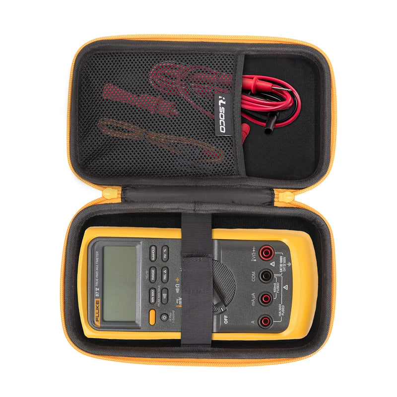 RLSOCO Carrying Case for Fluke 87V / 88V / 77-4 / 87V/E2 / 83V / 86V & EEVblog BM786 & Brymen BM789 Industrial Digital Multimeter (Case Only) Case for 87V