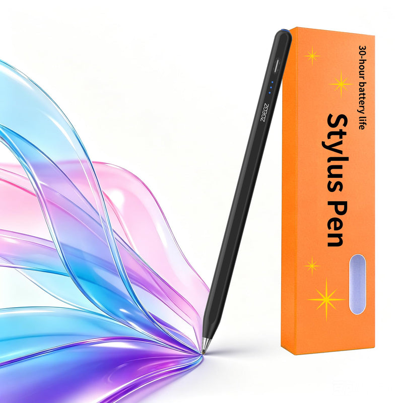 Stylus Pencil for Lenovo Tab/XIAOMI/Redmi pad,30H Battery Life，Black | Accurate writing,ultra long battery life,No Bluetooth needed，Button on/off，Transparent Pen Tip Black