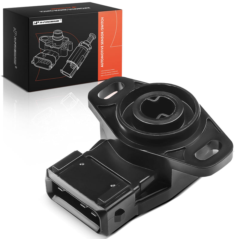A-Premium TPS Throttle Position Sensor with 3-Pin Plug Compatible with Mitsubishi Outlander 2003, Lancer 2003 2004 2005 2006 L4 2.0L 2.4L, Replace# MD628074