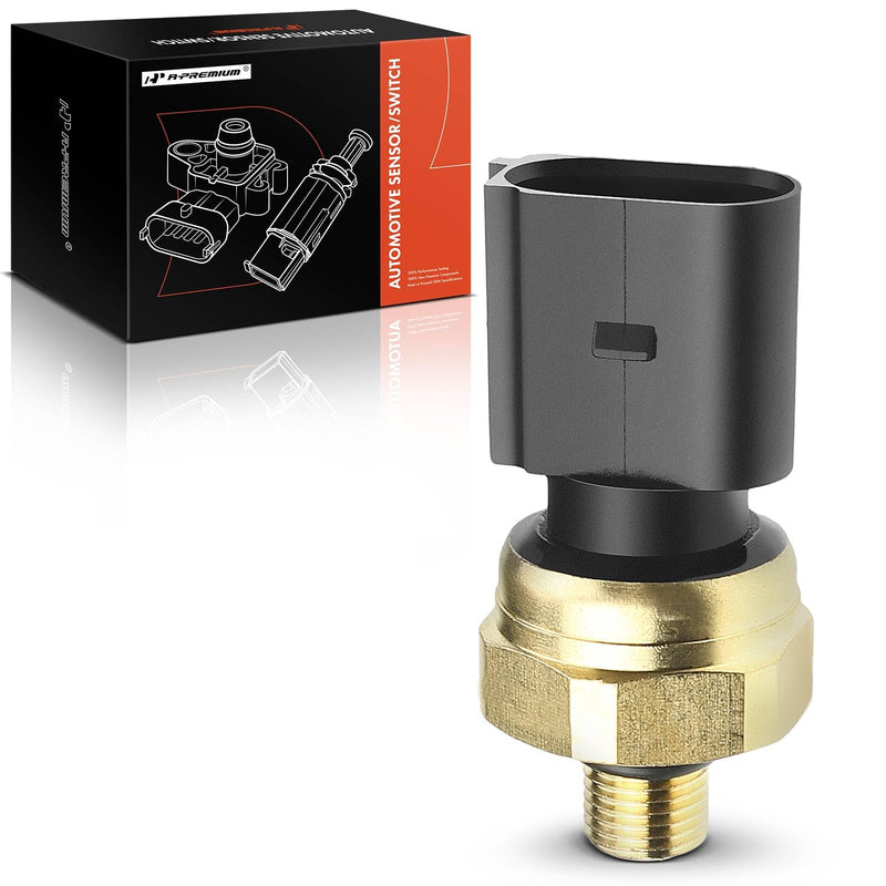 A-Premium Fuel Injection Pressure Sensor Compatible with 2005-2010 Audi A3 A4 Q5 Q7 R8 RS4 S5 S6 S8 A3/A4/A5/A6/A8/TT Quattro Volkswagen Jetta Passat GTI Eos 2.0L 3.2L 4.2L 5.2L 6.0L