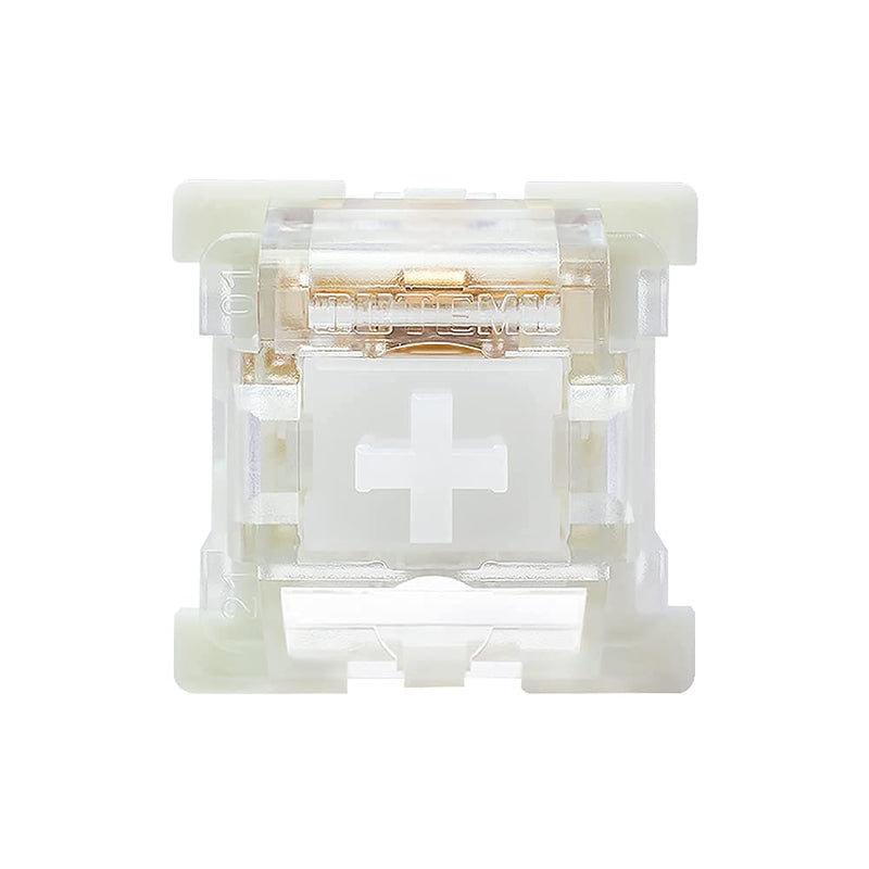 OUTEMU Silent White Switches,20-Pack Linear & Quiet 45gf 3-Pin Keyboard Switches