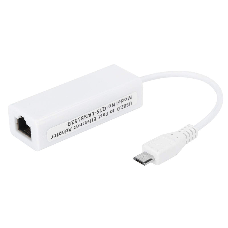 Zopsc-1 Ethernet Adapter Micro USB to RJ45 Network Card Adapter Micro USB to RJ45 Ethernet Port for Raspberry Pi Zero 1.3W Motherboard