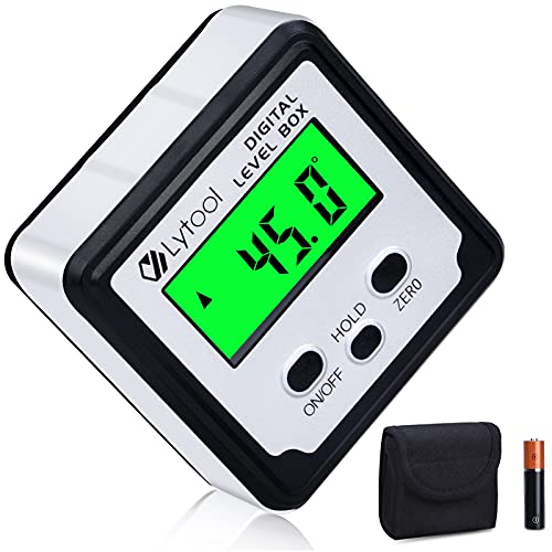 Lytool Digital Angle Finder, Magnetic Gauge Level Cube for Woodworking