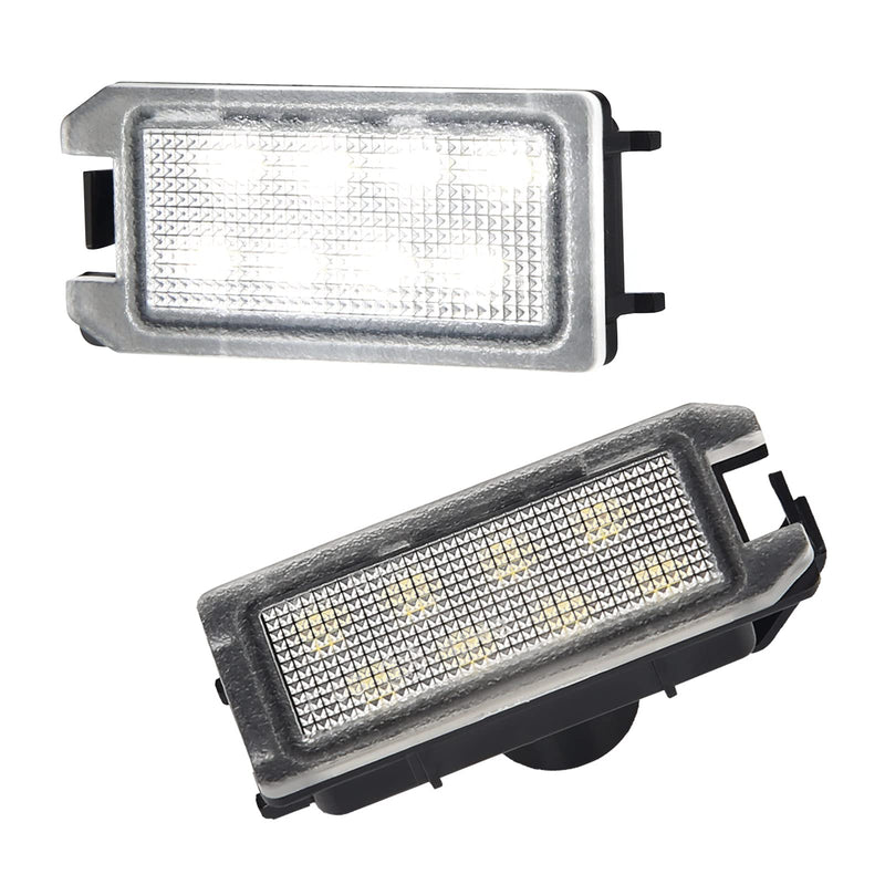 LED License Plate Light Lamp Assembly Compatible with 2014-2021 Grand Cherokee WK 6000K White, Pack of 2